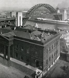 Vista del Puente Tyne, mirando hacia Gateshead desde Newcastle-upon-Tyne